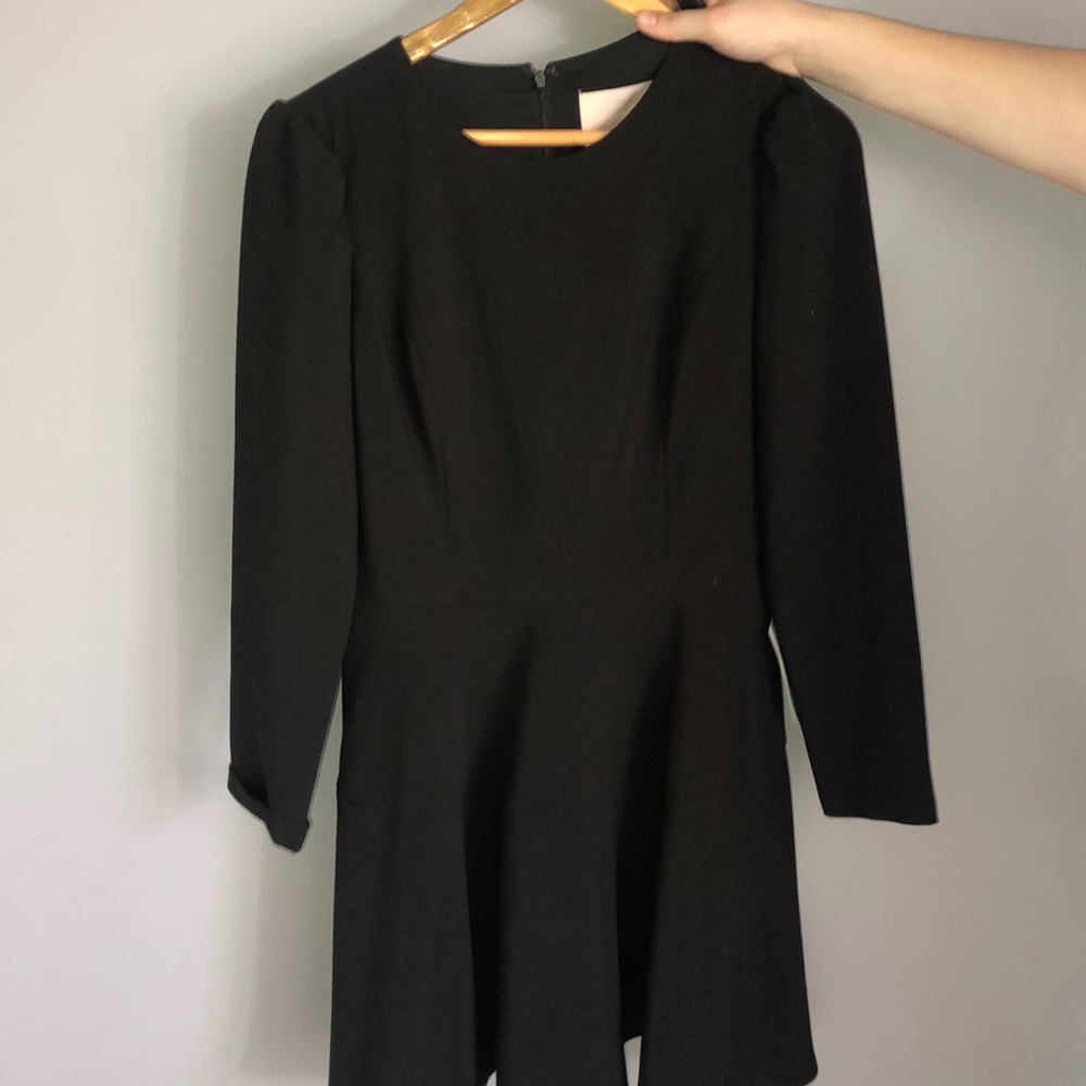 black long sleeve dress